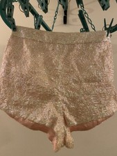 Sequin mini shorts for sale  MITCHAM