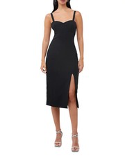 Vestido midi FRENCH CONNECTION eco acabamento em renda crepe MSRP $148 tamanho 12 # 14A 2402 N, usado comprar usado  Enviando para Brazil