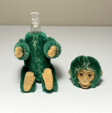 Raro Vintage Schuco Green Monkey Frasco de Perfume 3 1/4" comprar usado  Enviando para Brazil