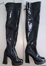 Lack gothic verkneestiefel gebraucht kaufen  Berlin