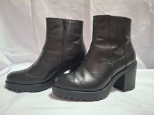 Bota Vagabond Grace couro preto - salto bloco - feminina tamanho UE 36 EUA 5.5 comprar usado  Enviando para Brazil