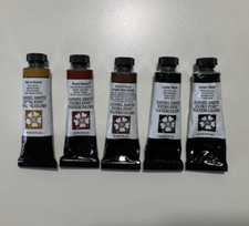 Lote de 5 tubos de tinta aquarela Daniel Smith tons de terra ocre Siena lunar comprar usado  Enviando para Brazil