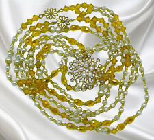 Colgante de perlas y diamantes de imitación y perlas con lazo de boda hecho a mano segunda mano  Embacar hacia Mexico