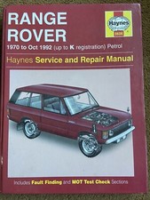 Range rover workshop for sale  COLCHESTER