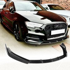 Spoiler labial dianteiro de fibra de carbono para Audi S3 8V/A3 SLINE Sedan 2017-2021 comprar usado  Enviando para Brazil