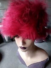 Vintage hat..red feathers. for sale  GRAVESEND