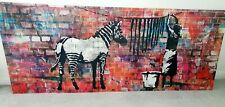 Banksy zebra wall for sale  LOUGHTON