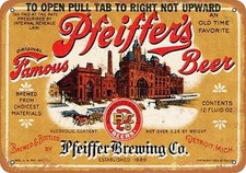 Metal sign pfeiffer for sale  Minneapolis