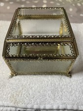Vtg footed beveled for sale  Branford