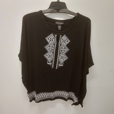 Usado, Poncho pequeno preto Anywear by Catherines novo sem etiquetas tamanho 0XWP/1XWP comprar usado  Enviando para Brazil