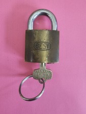 Vintage Best Lock Cadeado e Chave Phillips Logotipo de Linha de Cachimbo comprar usado  Enviando para Brazil