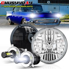 Par de Faróis de LED Redondos de 7" Polegadas Hi/LO Selado Ajuste de FEIXE Chevy Bel Air 1955-1957 comprar usado  Enviando para Brazil