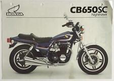 Honda cb650sc nighthawk for sale  LEICESTER