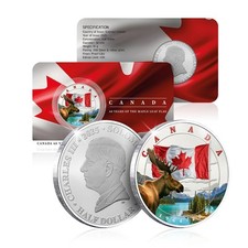 Moeda de prata comemorativa 2025 anos da folha de bordo canadense bandeira do Canadá, usado comprar usado  Enviando para Brazil