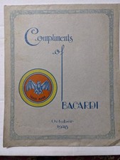Pasta de fotos publicitárias vintage Bacardi Rum 1928 comprar usado  Enviando para Brazil