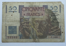 Billet français francs d'occasion  Montmélian