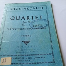 Shostakovich quartet opus for sale  WAKEFIELD