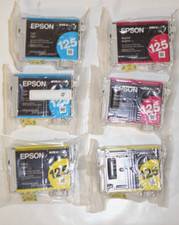 6 cartuchos selados genuínos 125 Epson 2 ciano 2 magenta e 2 amarelos comprar usado  Enviando para Brazil