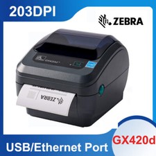 Usado, Impressora térmica direta de código de barras USB/Ethernet Zebra GX420D etiqueta 203DPI comprar usado  Enviando para Brazil