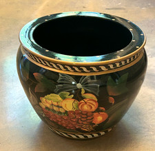Vaso de chão pintado à mão de cerâmica de frutas Jardinere cachepot grande urna de plantadeira 14", usado comprar usado Vaso de chão pintado à mão de cerâmica de frutas Jardinere cachepot grande urna de plantadeira 14", usado comprar usado  Enviando para Brazil