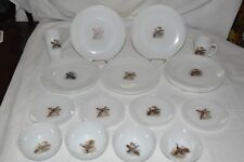 Vintage 20 peças Fire King GAME BIRDS Pratos de Jantar e SALADA TIGELAS DE XÍCARA ++ comprar usado  Enviando para Brazil