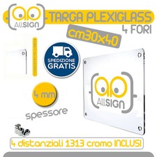 Targa plexiglass personalizzat usato  Milano