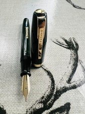 Usado, Caneta-tinteiro Waterman's 515, enorme 14k F nova na caixa, cor rara verde corrida britânica, comprar usado  Enviando para Brazil