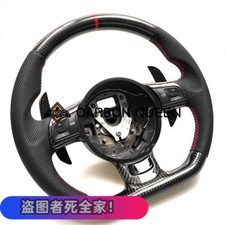 Volante de fibra de carbono real para Audi R8/TT/ TTRS/ 2008-2015 FABRICANTE DE EQUIPAMENTO ORIGINAL COM PÁS comprar usado  Enviando para Brazil