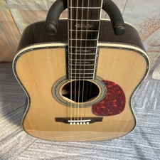 Guitarra elétrica acústica EUA topo sólido B&S jacarandá real incrustação abalone com equalizador comprar usado  Enviando para Brazil