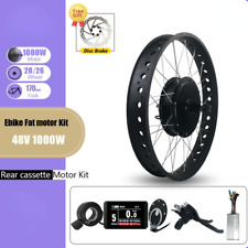 Kit de conversão de motor cubo roda cassete traseira bicicleta elétrica Snow Fat 48V 1000W comprar usado  Enviando para Brazil