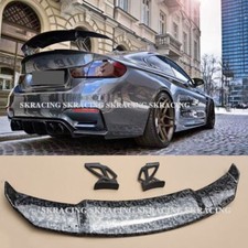 Carro de corrida universal ABS forjado fibra de carbono aparência tronco traseiro lábio spoiler asa, usado comprar usado  Enviando para Brazil