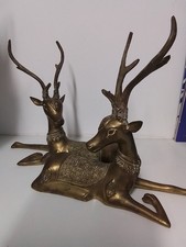 Vintage brass deer for sale  CROWTHORNE