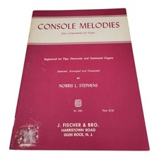 Console melodias composição fácil para órgão Norris L Stephens J Fischer 1962 comprar usado  Enviando para Brazil