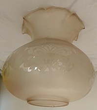 Etched glass lamp for sale  WATFORD