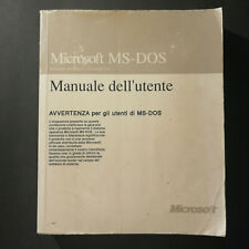 Microsoft dos manuale usato  Albenga