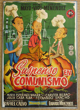 POSTER DE FILME ESPANHOL SUSPENSO EN COMUNISMO 1958 comédia política comunista comprar usado  Enviando para Brazil