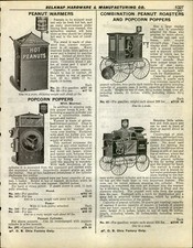 1916 ANÚNCIO DE PAPEL Antigo Vintage Pipoca de Amendoim Assador Carrinho Popper Vagão comprar usado  Enviando para Brazil