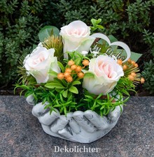 Grabgesteck weiß blumengestec gebraucht kaufen  Wuppertal