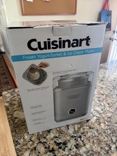 Máquina de fazer sorvete Cuisinart, sorvete de 2 quartos, sorvete e iogurte congelado  comprar usado  Enviando para Brazil