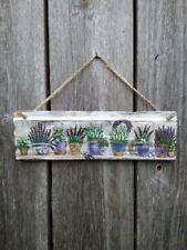 Placas de madeira decoração country francesa lavanda rústica decoração para casa decoupage feita à mão comprar usado  Enviando para Brazil