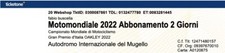 Biglietto motomondiale motogp usato  Chivasso