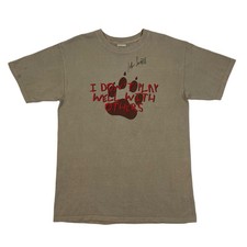 Camiseta Autografiada John Hiatt Solo 2004 De Colección "No Juego Bien Con Otros" Talla M segunda mano  Embacar hacia Mexico
