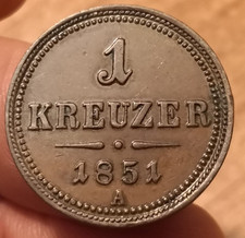 Moneta kreuzer 1851 usato  Olbia