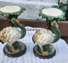 Vintage majolica ostriches for sale  Lambertville