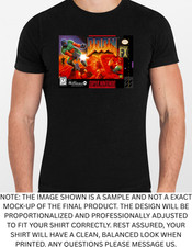 Camiseta gráfica Doom SNES masculina ou feminina NOVA comprar usado  Enviando para Brazil
