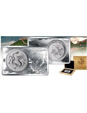 Moneta drago argento usato Moneta drago argento usato  Italia