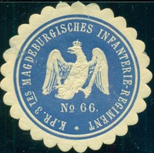 Siegelmarke 3tes magdeburgisch gebraucht kaufen  Dommershausen, Lieg, Macken
