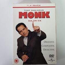 Monk Temporada 6 DVD Comédia Detetive Série de TV Programa Tony Shalhoub Bônus PAL 2 4 5 comprar usado  Enviando para Brazil