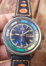 Relógio de pulso masculino vintage anos 70 Orient KD King Diver automático multicolorido data do dia 21J comprar usado  Enviando para Brazil