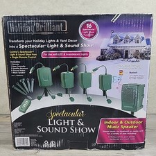 Holiday Brilliant Spectacular Light & Sound Show Kit Bluetooth (Modelo TY-T4) NOVO comprar usado  Enviando para Brazil